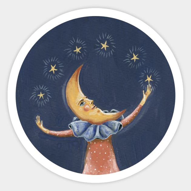 James the moon man Sticker by KayleighRadcliffe